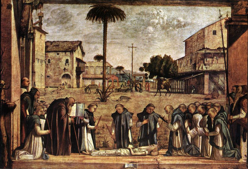 Pyhä Jeronimin hautajaiset - Vittore Carpaccio