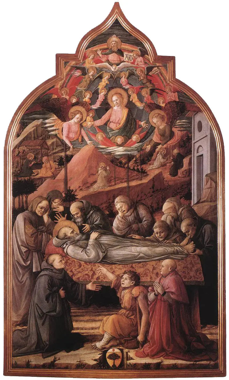 Hautajaiset Pyhän Jeromeen - Fra Filippo Lippi