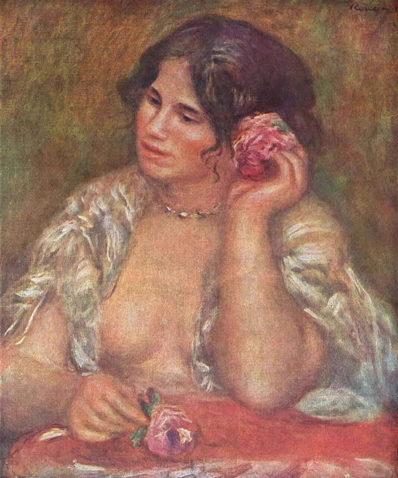 Gabrielle ruusun kanssa - Pierre-Auguste Renoir