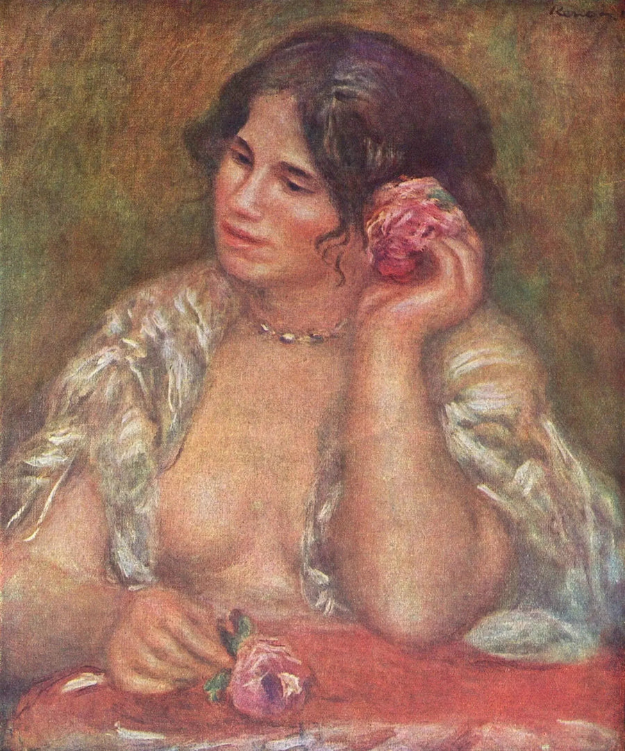Gabrielle ruusun kanssa - Pierre-Auguste Renoir