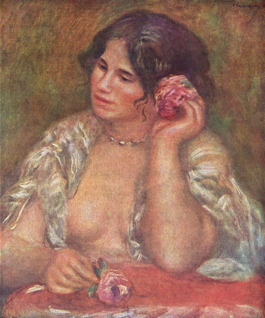 Gabrielle ruusun kanssa - Pierre-Auguste Renoir