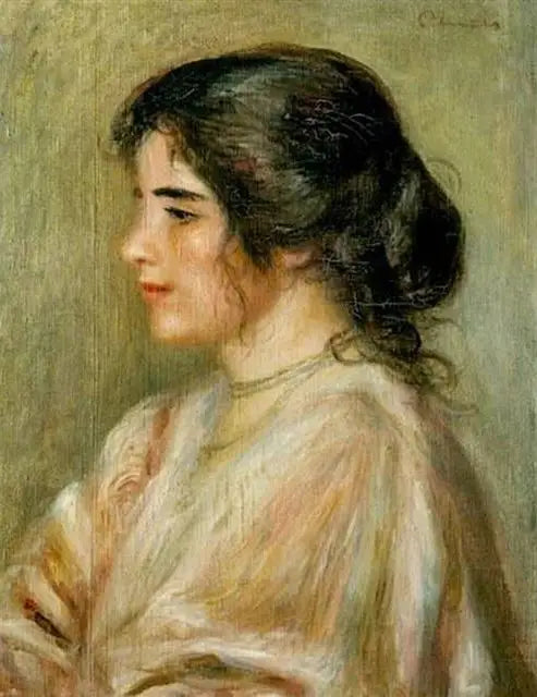 Gabrielle sivuprofiilissa - Pierre-Auguste Renoir