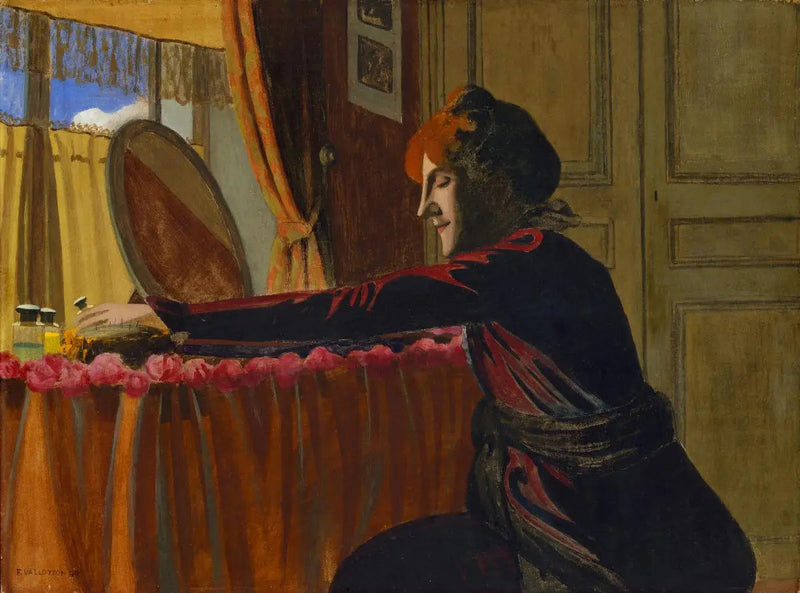 Gabrielle Vallotton hänen hääpöydällään - Félix Vallotton