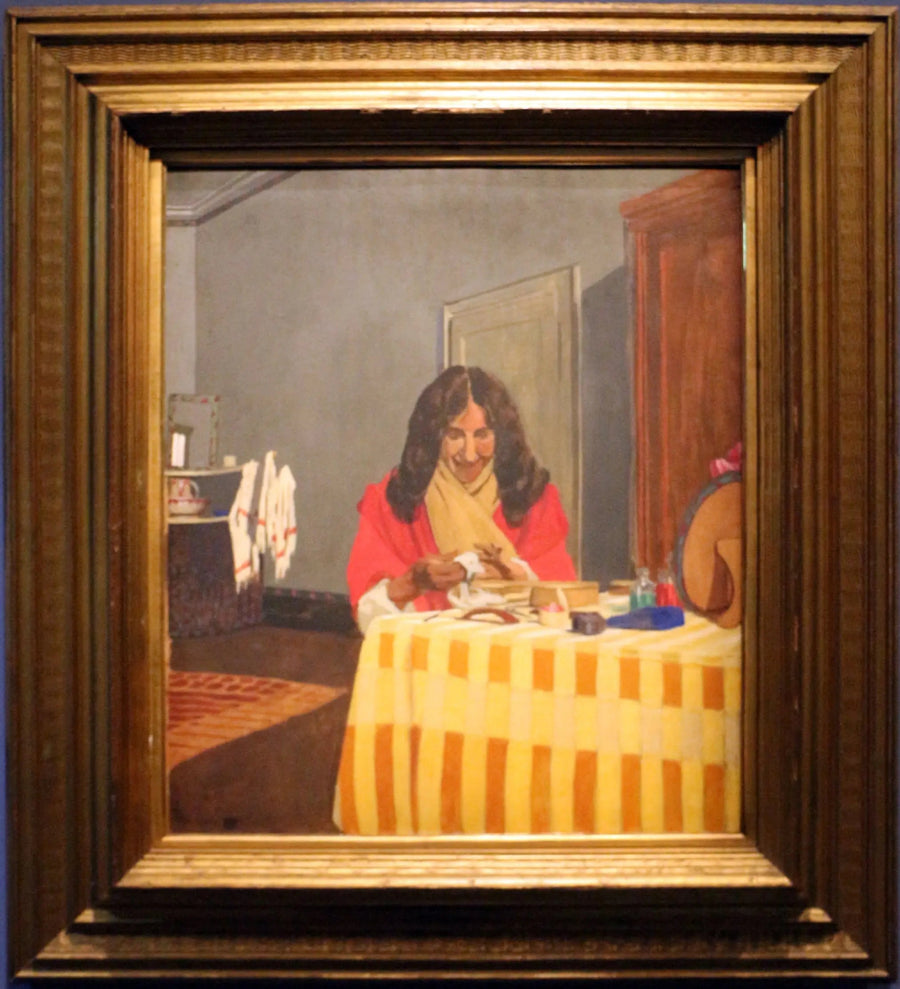 Gabrielle Vallotton lakkaa kynsiään - Félix Vallotton