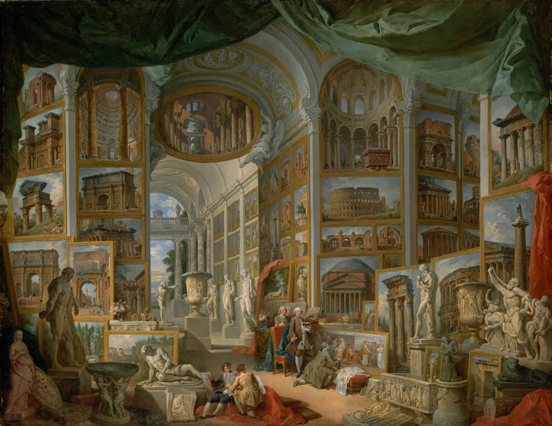 Antiikin Rooman näkymägaleria - Giovanni Paolo Panini