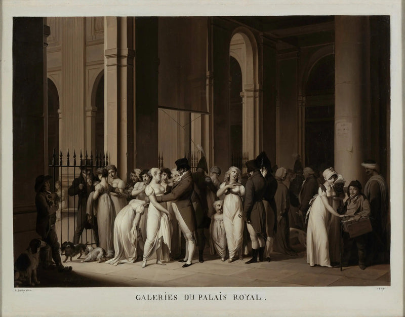 Palais-Royalin galleriat - Louis-Léopold Boilly
