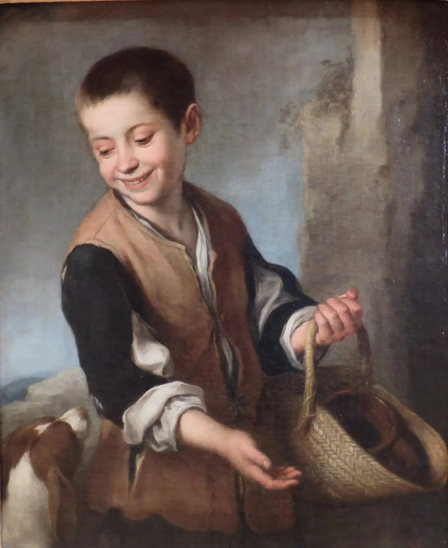 Poika koiran kanssa - Bartolomé Esteban Murillo