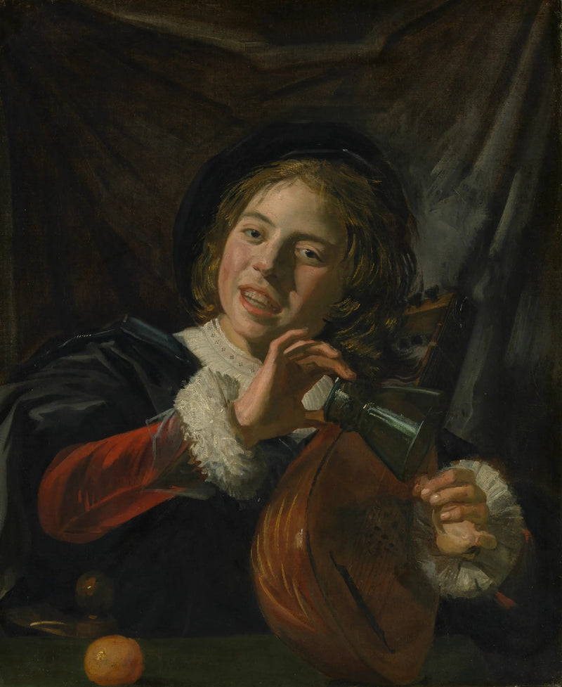 Poika lasin ja luteun kanssa - Frans Hals
