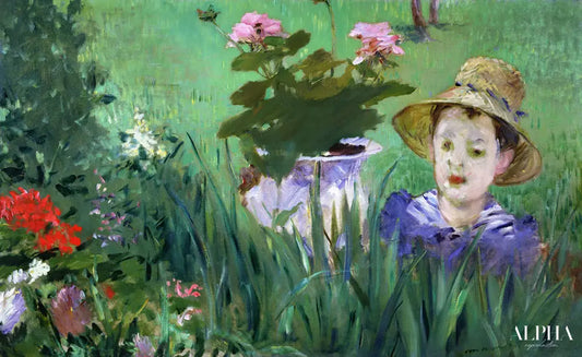 Garçon dans les fleurs - Edouard Manet - Reproductions de tableaux et peintures haut de gamme