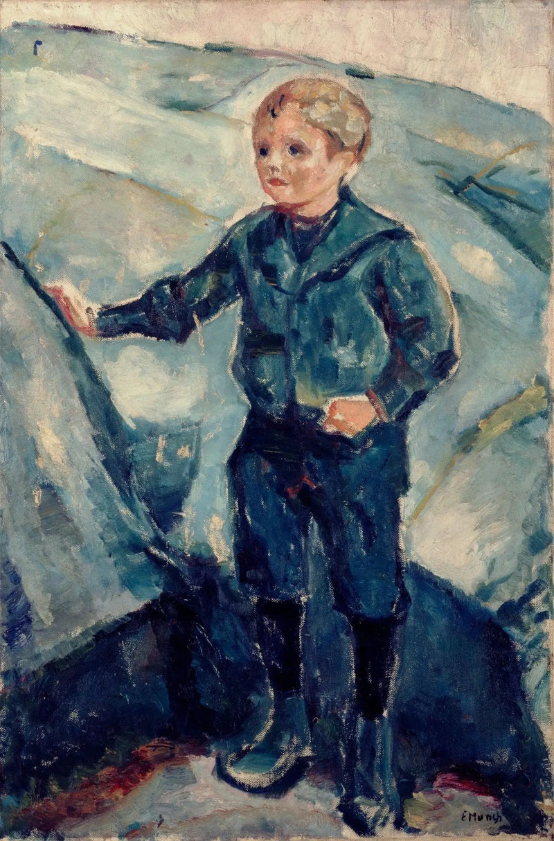 Poika kivisessä maisemassa - Edvard Munch
