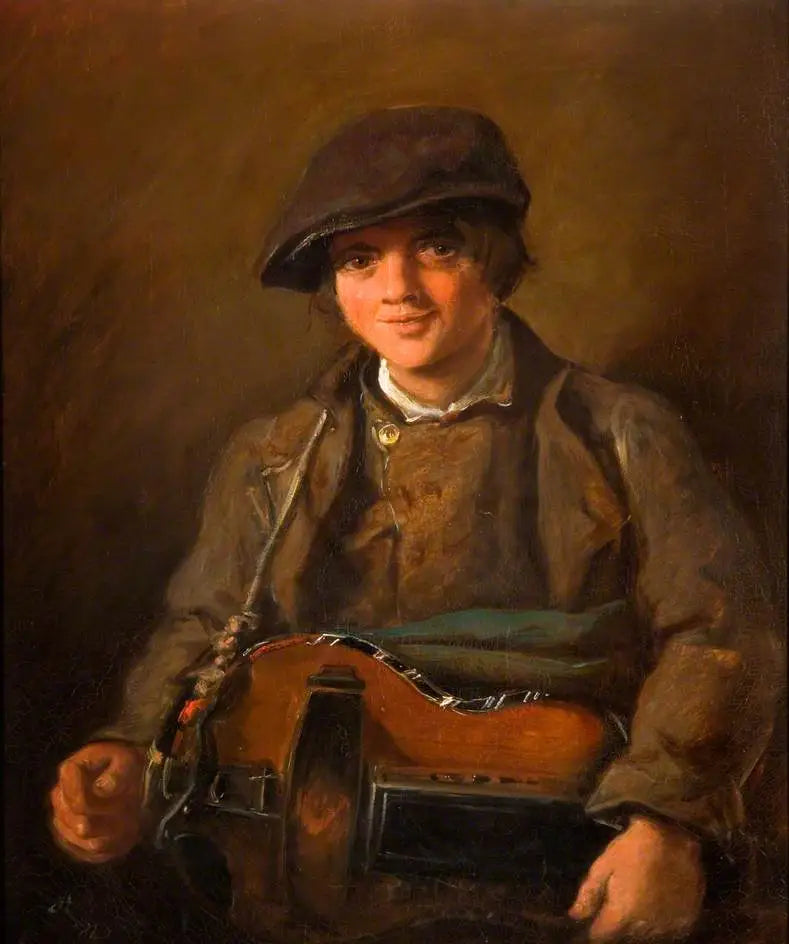 Vanhuspoika ratasoitolla - John Everett Millais