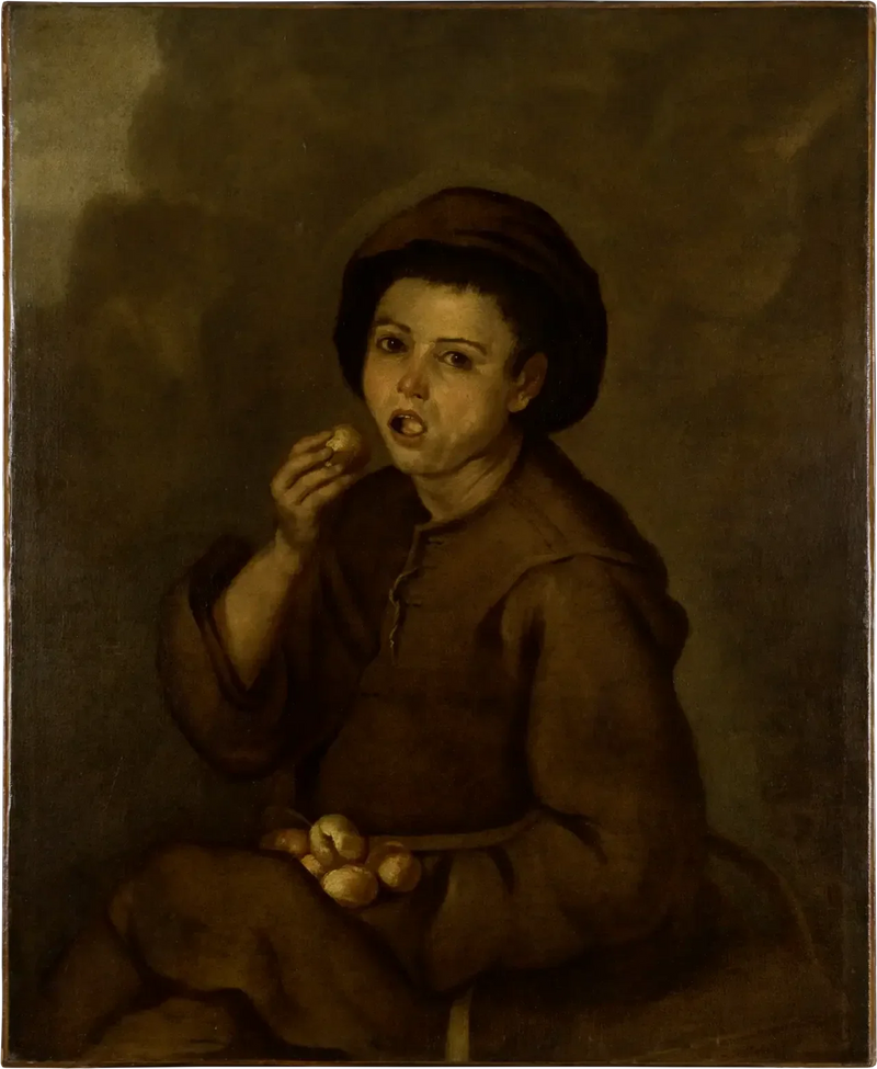 Poika syömässä persikoita - Bartolomé Esteban Murillo