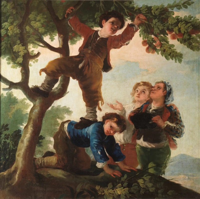 Poikia keräämässä hedelmiä - Francisco de Goya