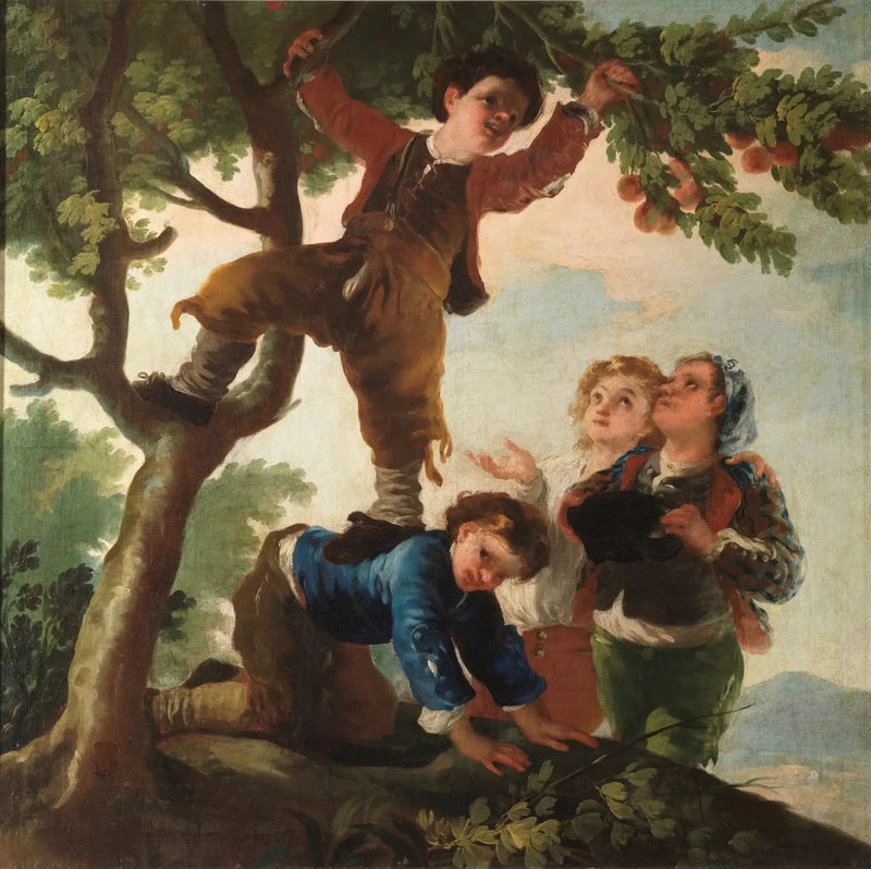 Poikia keräämässä hedelmiä - Francisco de Goya