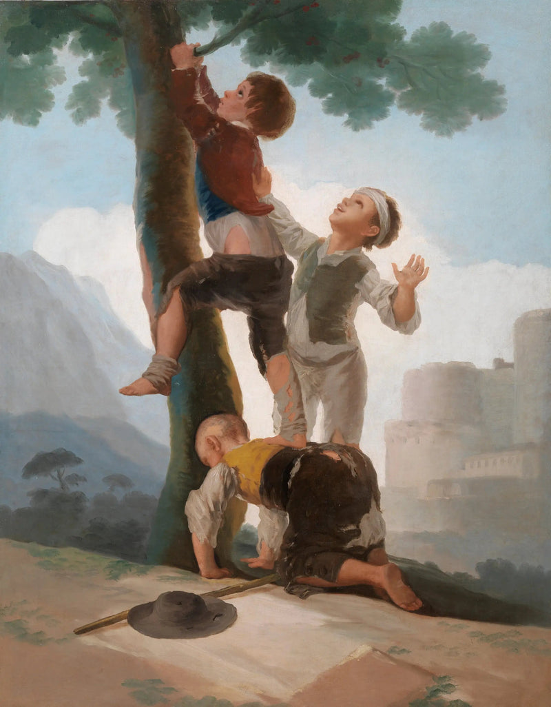 Poikia kiipeämässä puuhun - Francisco de Goya