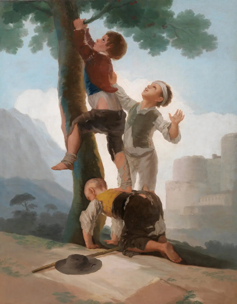 Poikia kiipeämässä puuhun - Francisco de Goya