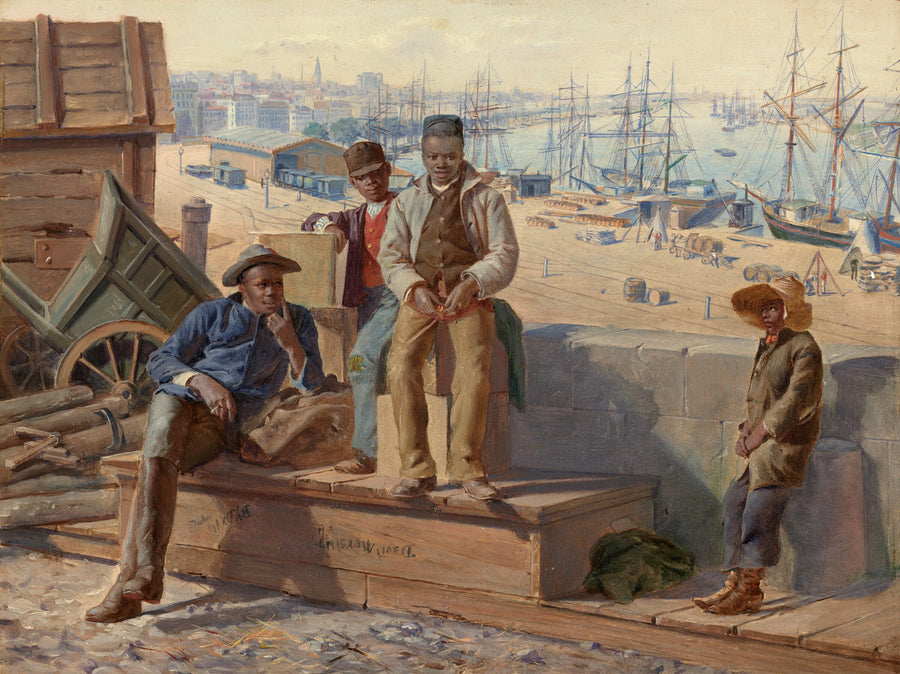 Garçons noirs sur le quai - David Norslup