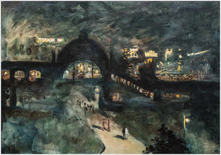 Nollendorfplatzin asema yöllä - Lesser Ury