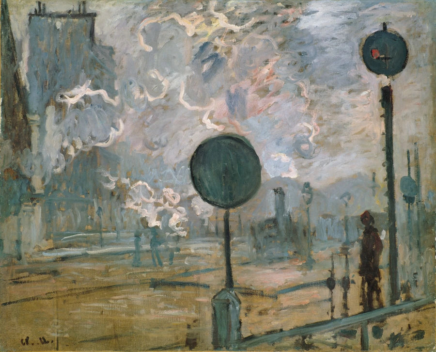 Gare Saint-Lazare, signaalit W448 - Claude Monet
