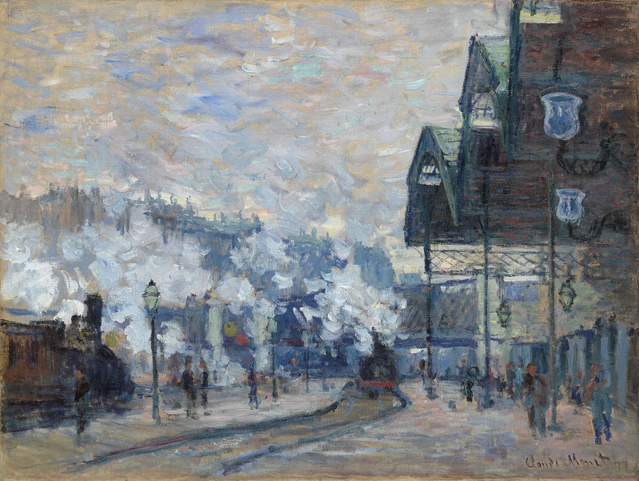 Gare Saint-Lazare, ulkonäkymä W446 - Claude Monet
