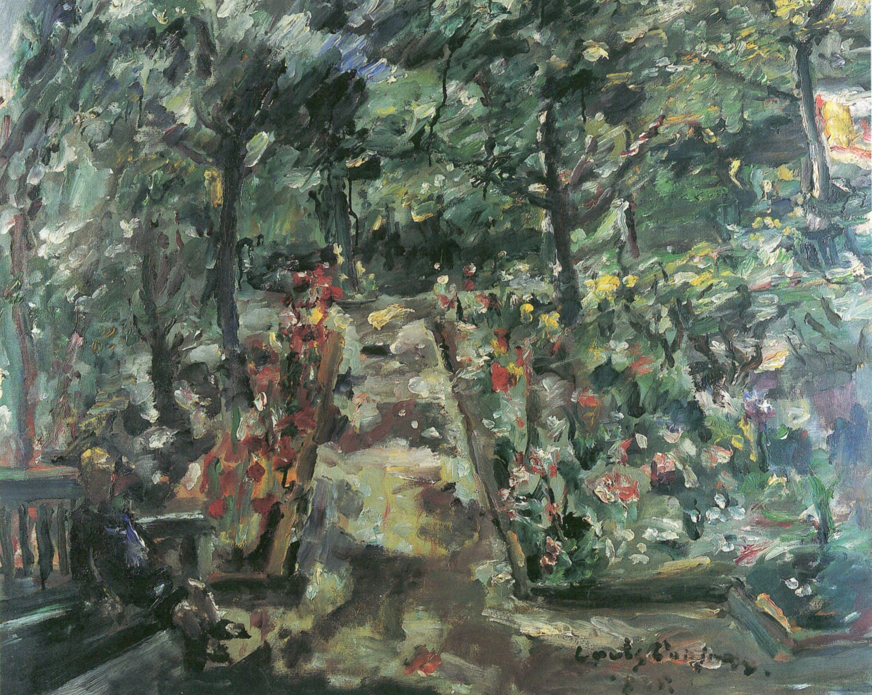 Garten in Berlin-Westend - Lovis Corinth image 1 copie peinte à la main à l’huile