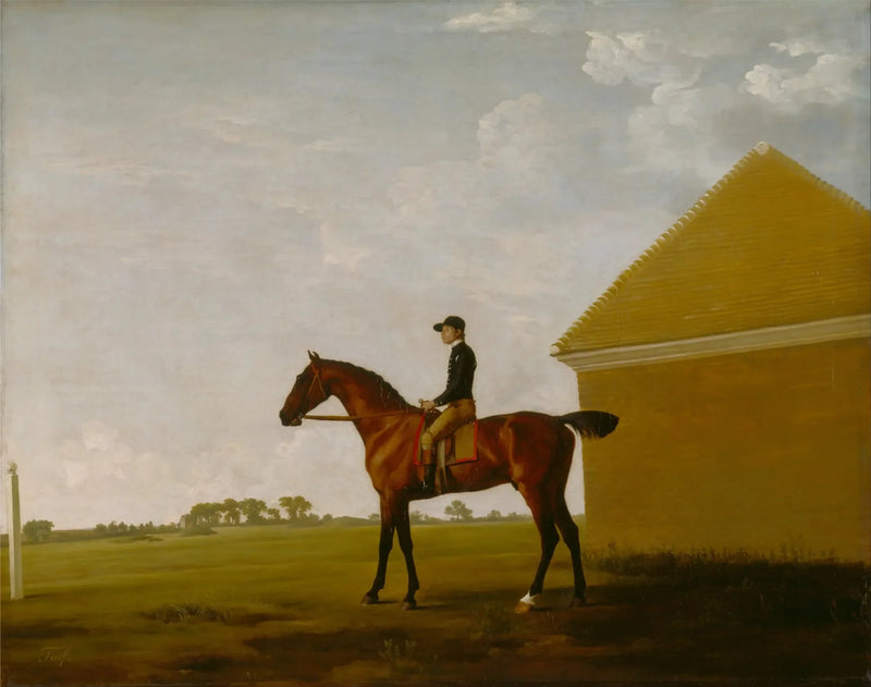 Nurmikko, jockey paikallaan, Newmarketissa - George Stubbs