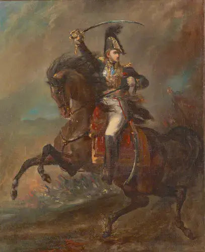 Ensimmäisen imperiumin kenraali hyökkäämässä vihollisen kimppuun - Théodore Géricault