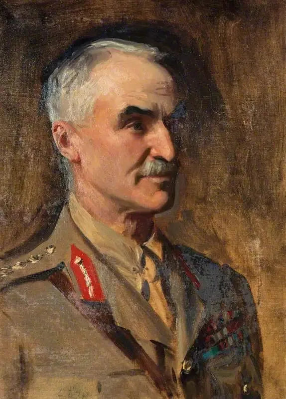 Kenraali Henry Sinclair, paroni Horne, 1861-1929. Sotilas (Opetus muotokuvasta Ensimmäisen maailmansodan kenraalit -teoksessa) - John Singer Sargent