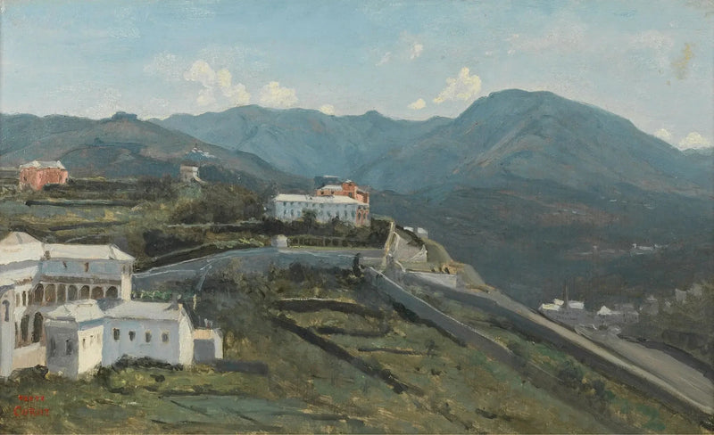Genova. Kaupungin ja Apenninvuorten osa - Jean-Baptiste Camille Corot
