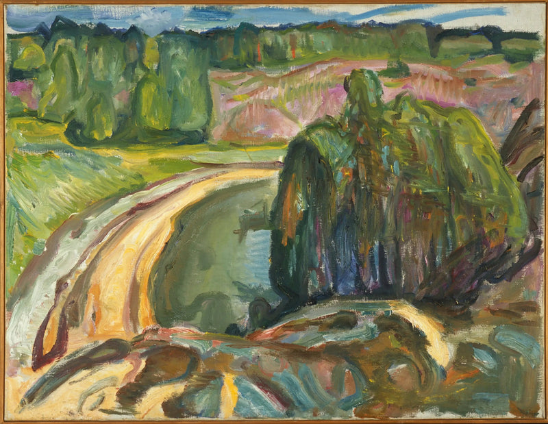 Juniperit rannikolla - Edvard Munch