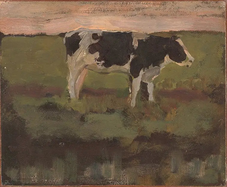 Musta-valkoinen vasikka - Piet Mondrian