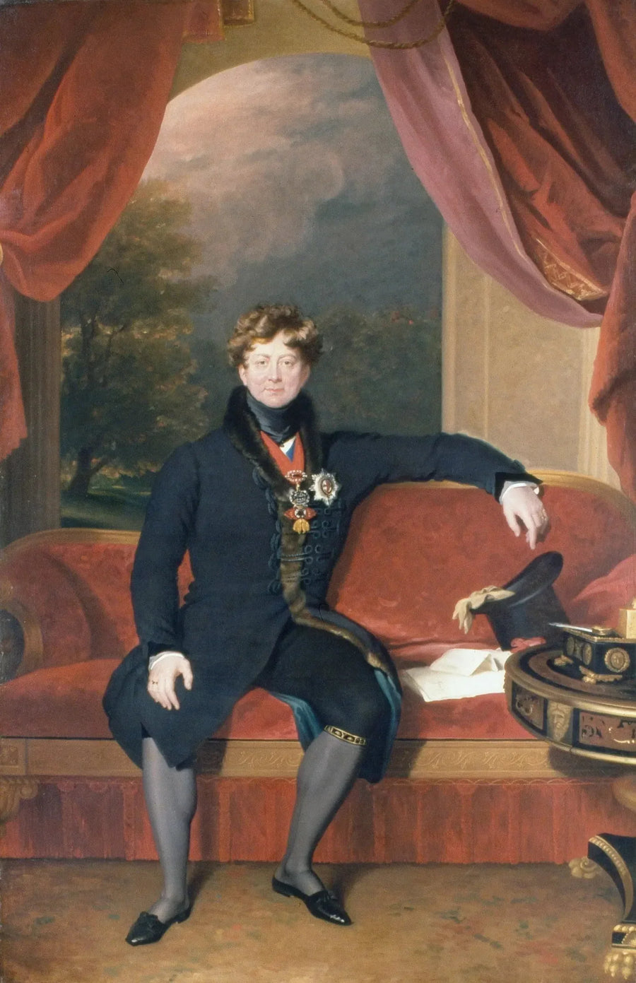 George IV (1762–1830), istuva, aamuvaatteissa - Thomas Lawrence