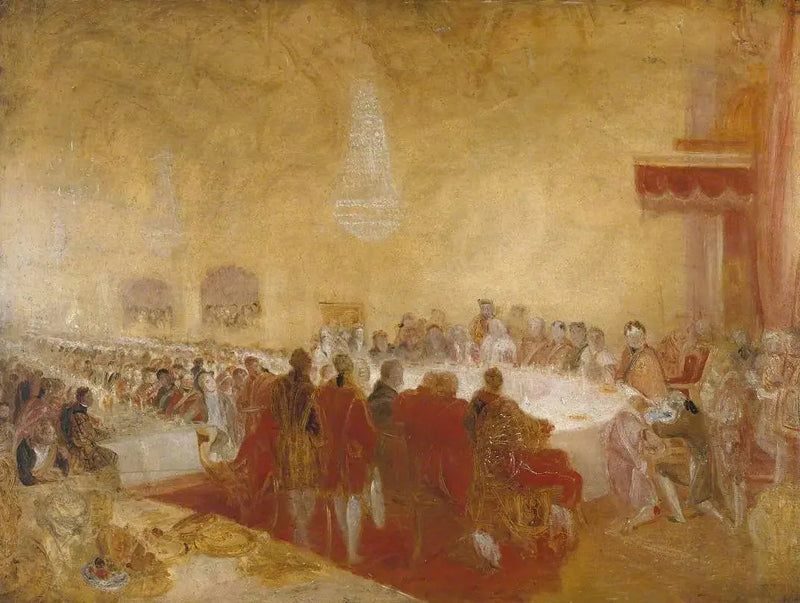 George IV Provostin illallisella Parlamenttitalossa, Edinburgh - J. M. W. Turner