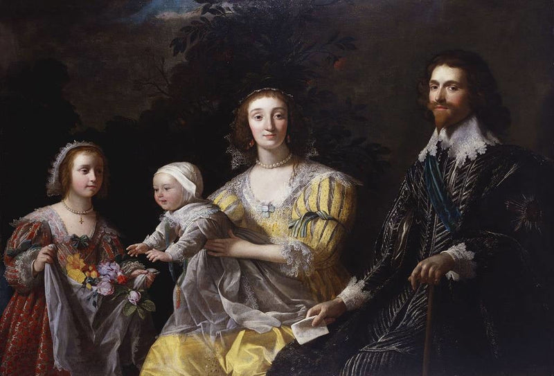 George Villiers, 1. Buckinghamin herttua (1592-1628) ja hänen perheensä - Gerrit van Honthorst