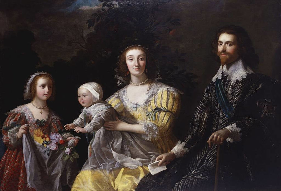 George Villiers, 1. Buckinghamin herttua (1592-1628) ja hänen perheensä - Gerrit van Honthorst