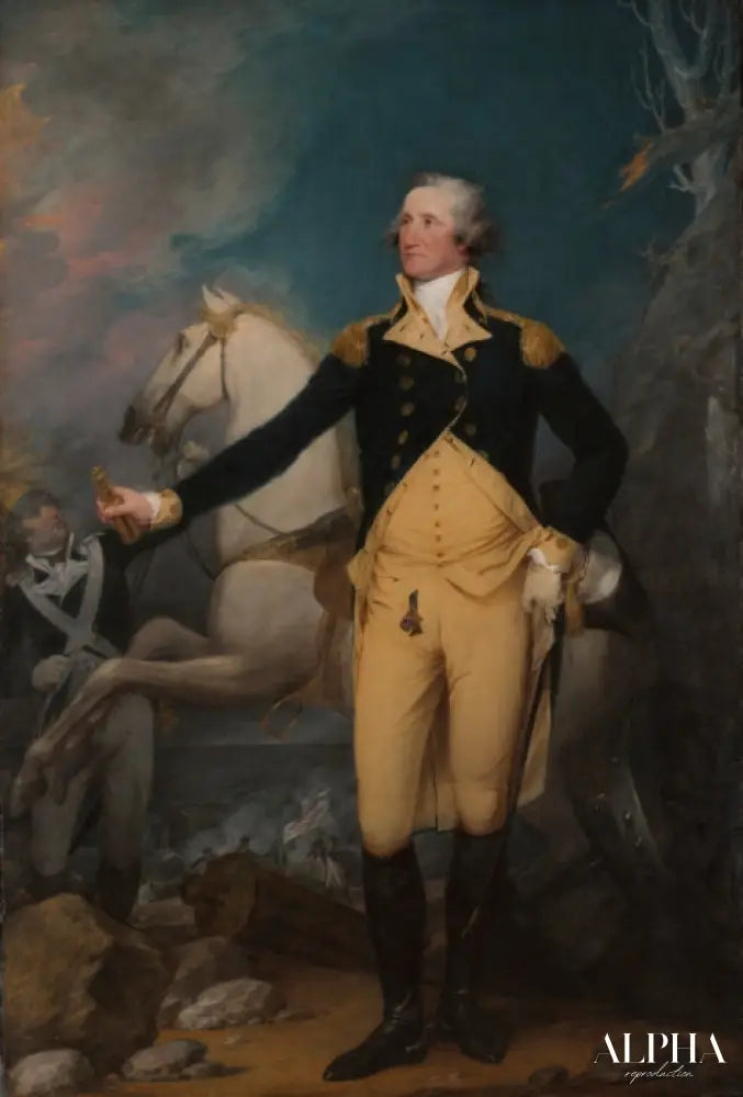 George Washington avant la bataille de Trenton - John Trumbull - Reproductions de tableaux et peintures haut de gamme