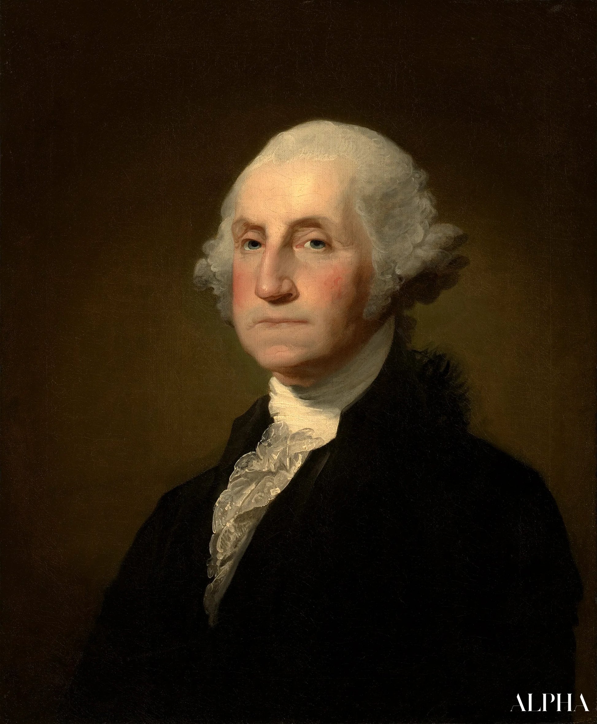 George Washington - Gilbert Stuart - Korkealaatuiset taulujen ja maalauksien reproduktiot