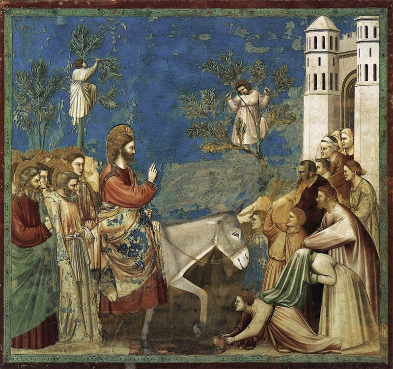 Entrée du Christ à Jérusalem - Giotto di Bondone