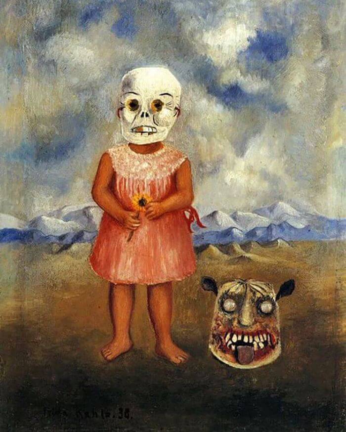 Fillette au masque mortuaire - Frida Kahlo