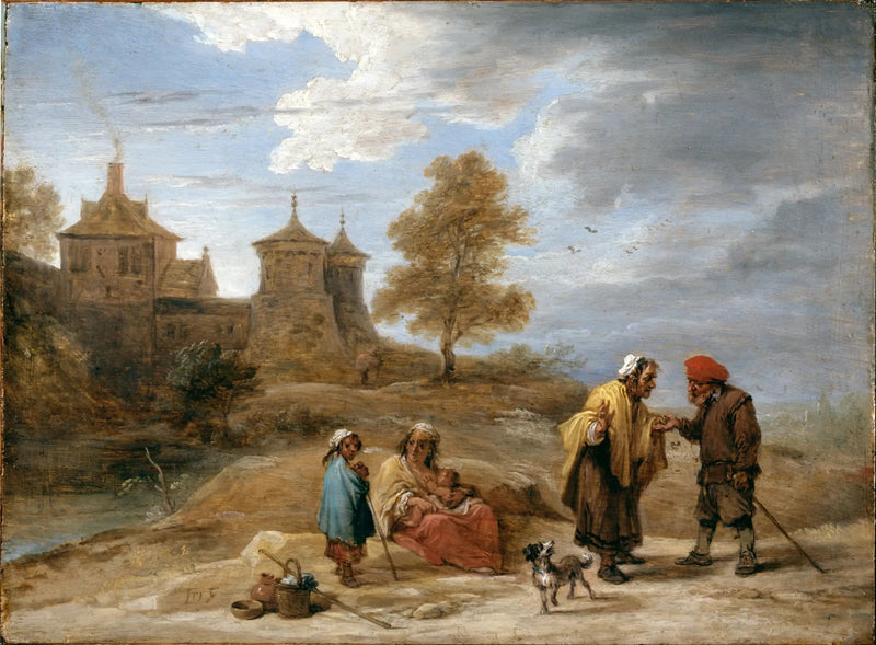 Gitans dans un paysage - David Teniers nuorempi