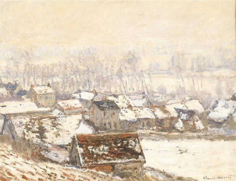 The Village of Giverny lumen alla W1055 - Claude Monet