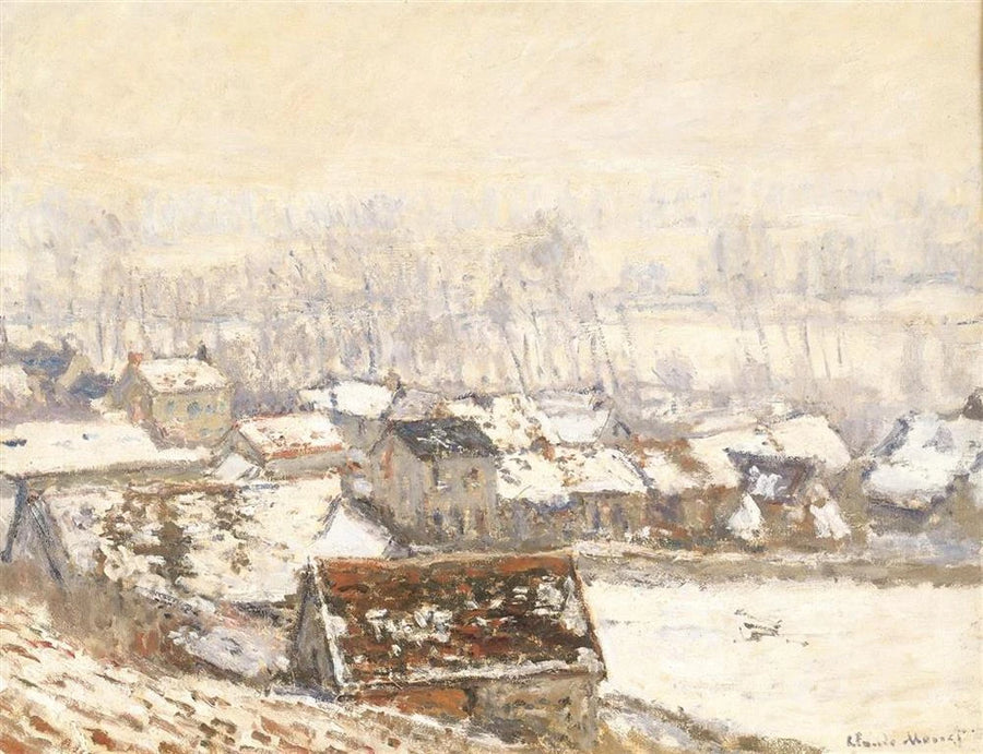 The Village of Giverny lumen alla W1055 - Claude Monet