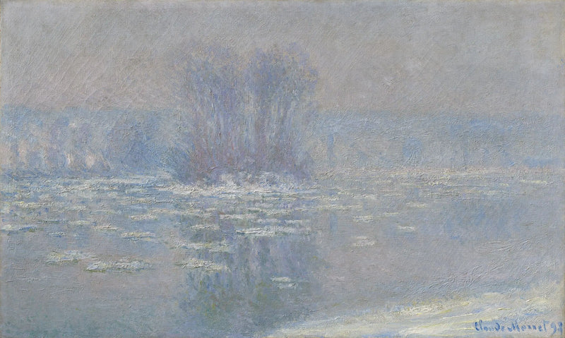 Jääpalat Bennecourtissa - Claude Monet