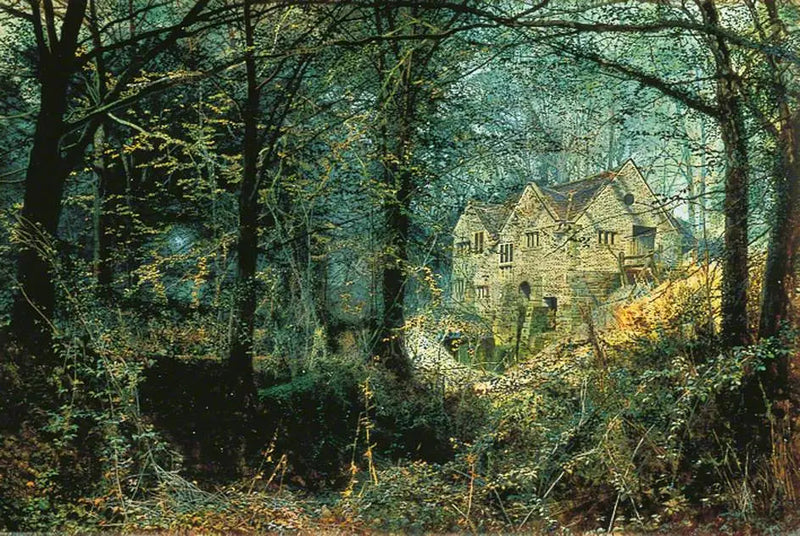 Syksyn kunnia: Vanha mylly - John Atkinson Grimshaw