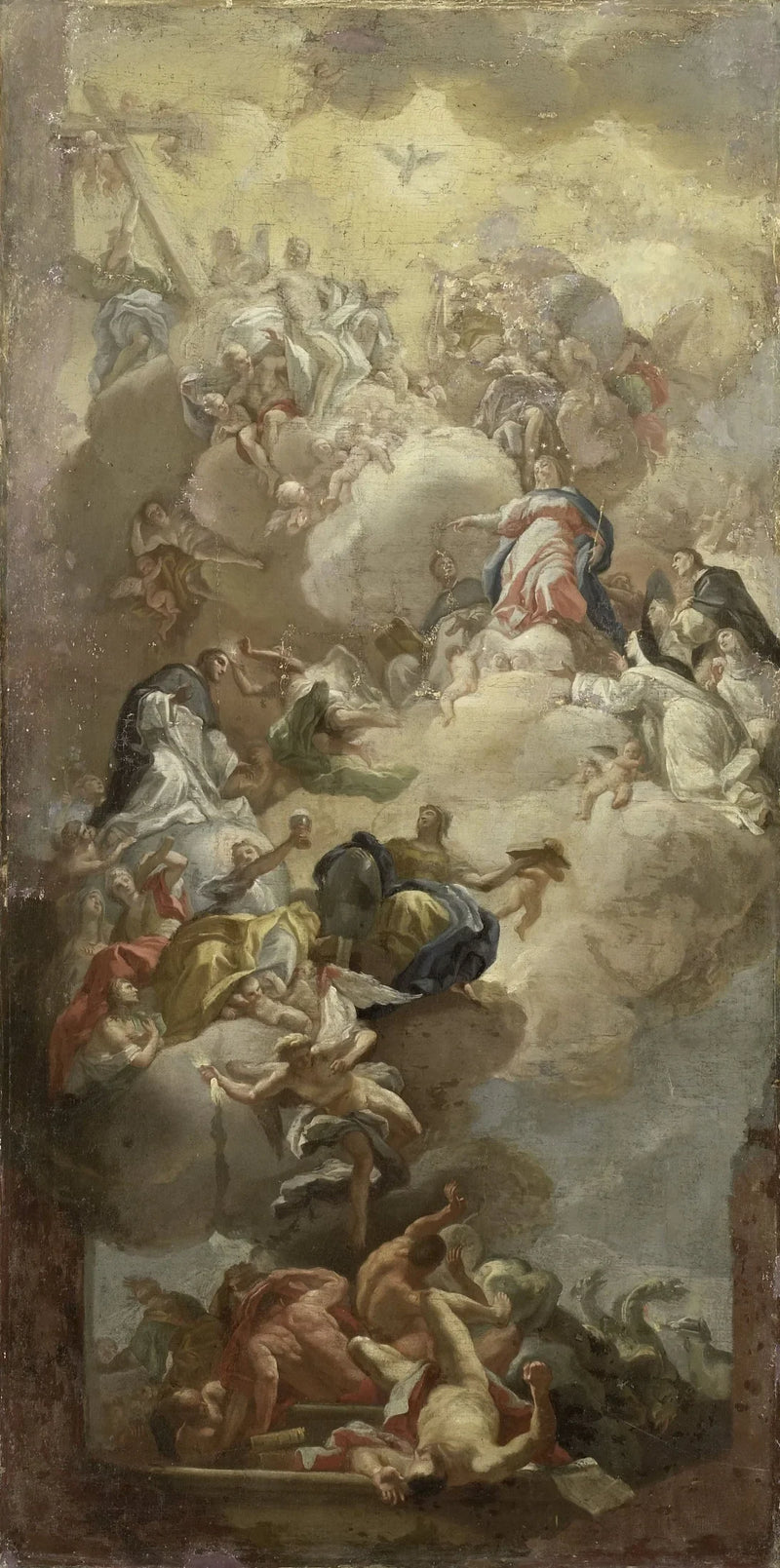 Pyhän Dominicuksen ylistys - Francesco Solimena