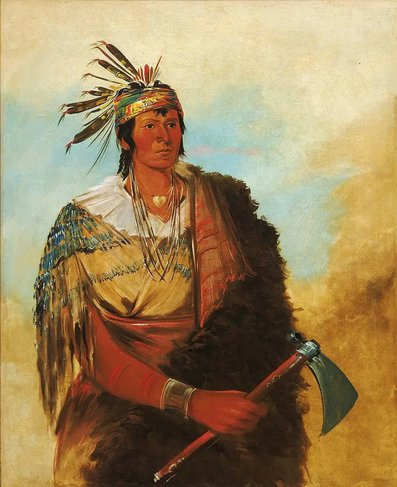 Go-to-ków-páh-ah, seisoo yksin, urhea arvostettu - George Catlin