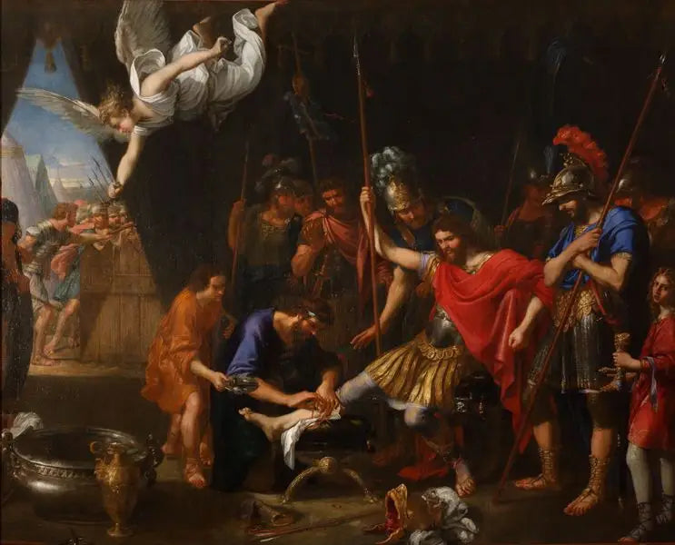 Godefroy de Bouillon hoidetaan enkelin toimesta - Pierre Mignard