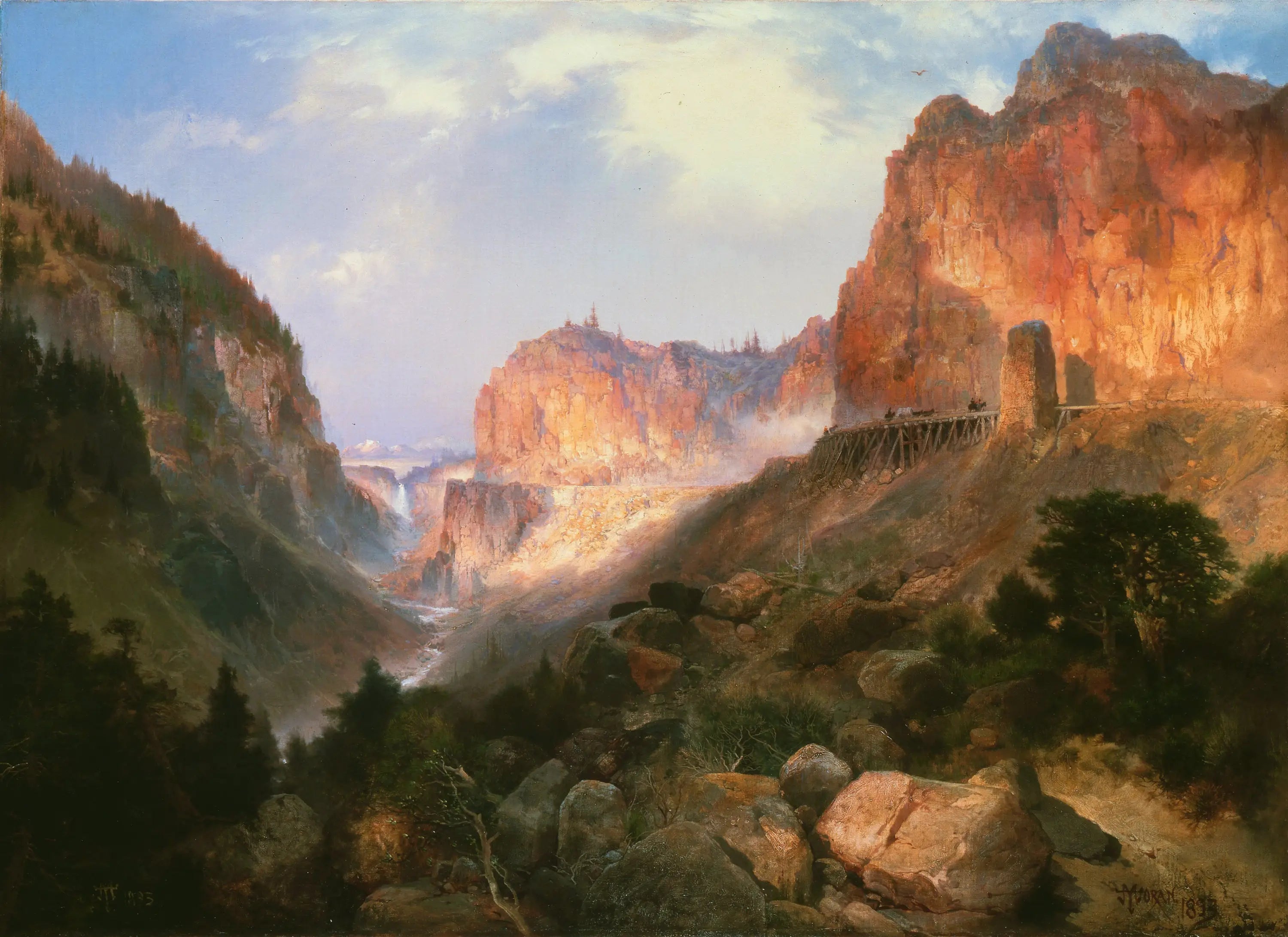 Golden Gate parc national de Yellowstone - Thomas Moran - Alpha Reproduction