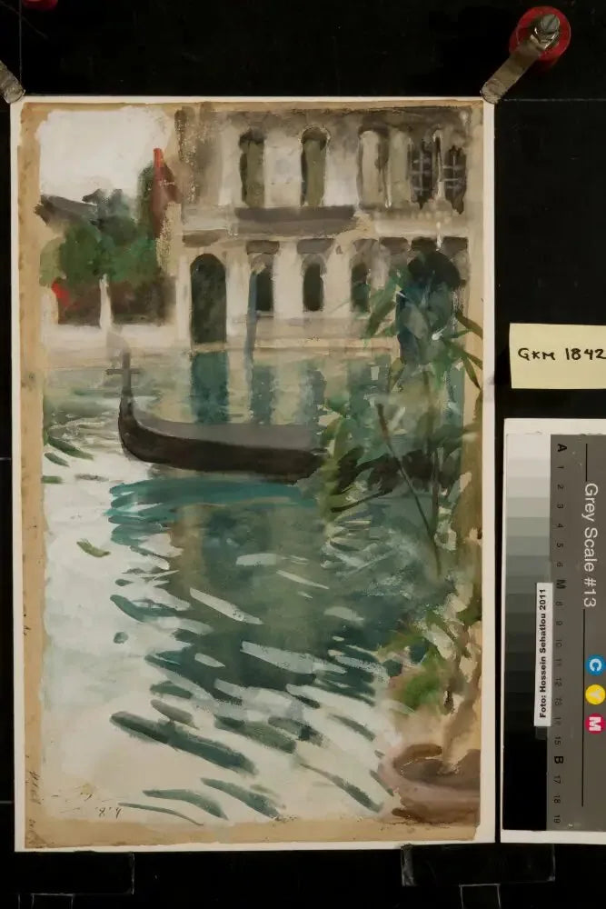 Gondoli edessä Palazzo Barbarossa - Anders Zorn