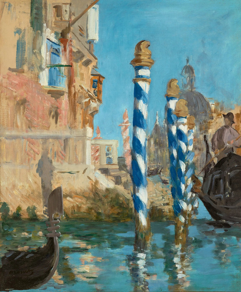 Suuri kanava Venetsiassa - Édouard Manet